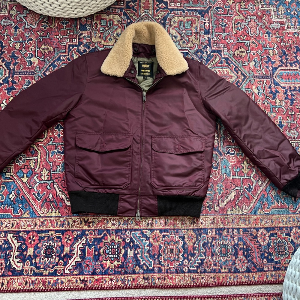 Todd Snyder x Golden Bear Made in USA Shearling Collar Bomber